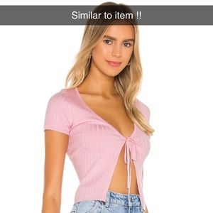 Pink crop top